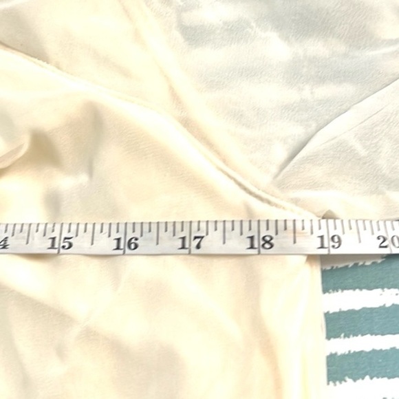 Anthropologie | Hazel Beige Embroidered Trim Poly Shift Dress ,EUC,Size Medium - Picture 11 of 13